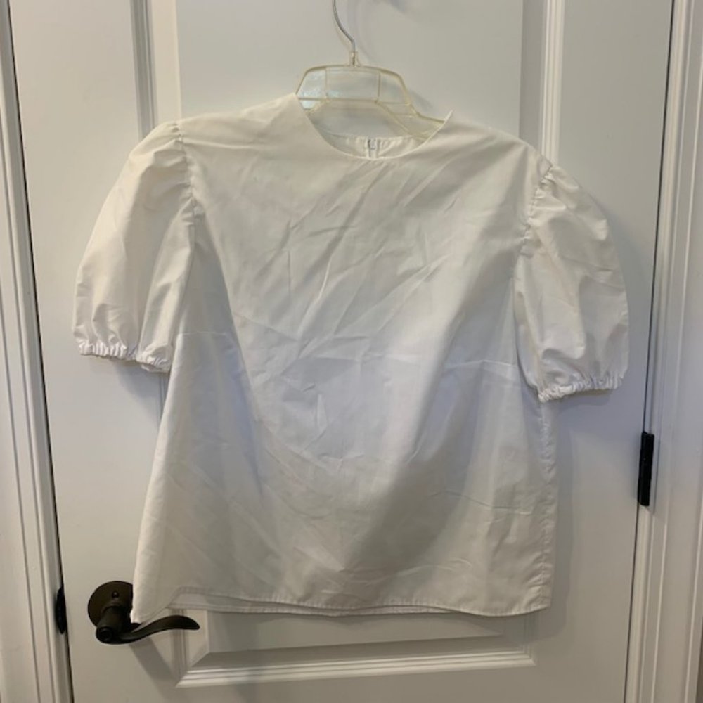 White Zipper Top